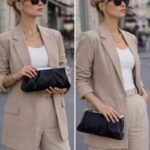 Pochette Chic Métallisée À Fermoir Bijou