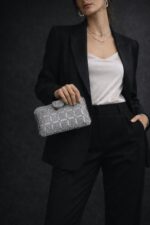 Pochette Bijou Strass Et Perles Effet Couture SoiréeV – Image 2