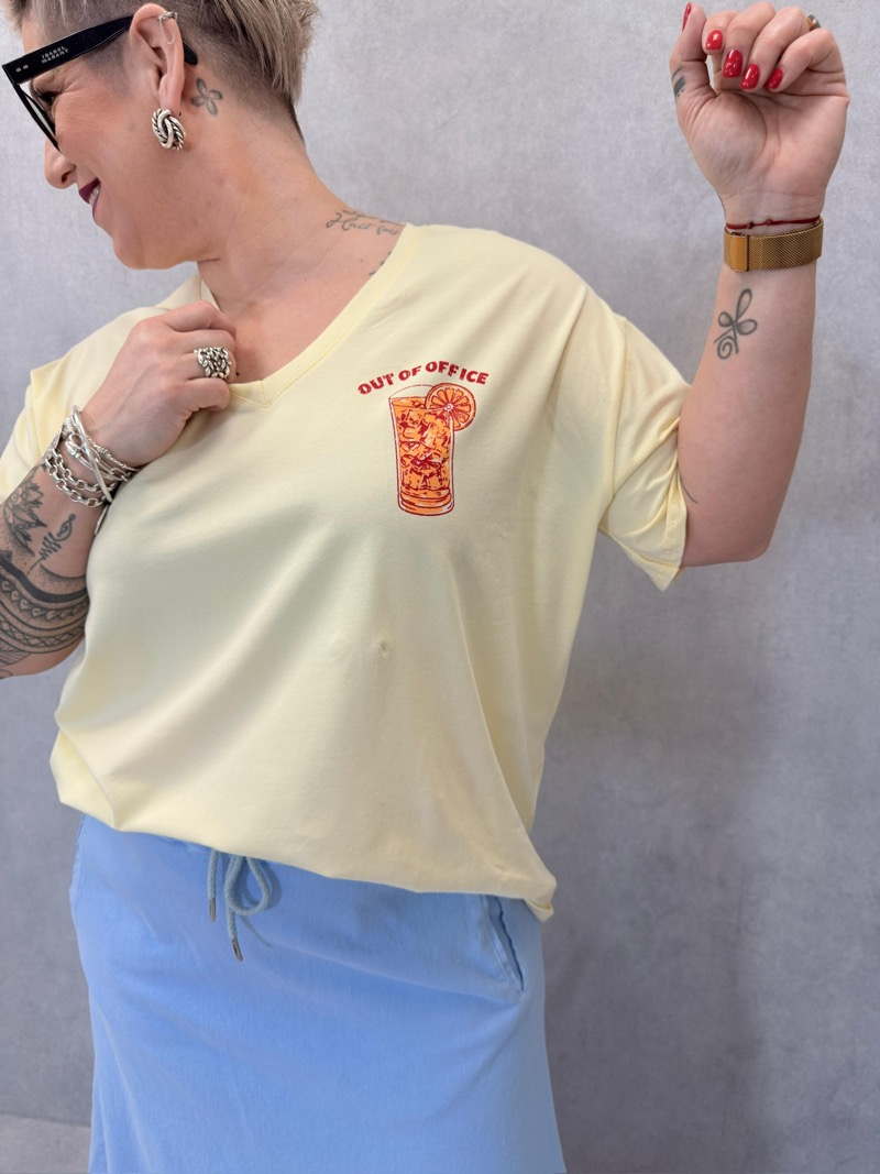 87373711-fea5-442b-9fc4-a00fa7e1c35d T-shirt Oversize “Out Of Office” En Coton – Esprit Chill & Estival – Image 1