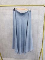 Jupe Fluide Effet Denim En Tencel – Coupe Évasée Élégante – Image 2