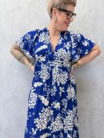 Robe Longue Grande Taille Imprimé Floral Élégant – Image 2