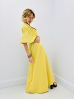 Robe Longue Brodée en Coton