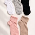 Chaussettes Courtes Ajourées Bord Festonné