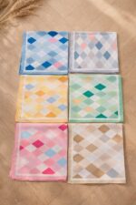 Carré Satiné Motif Argyle – Image 2