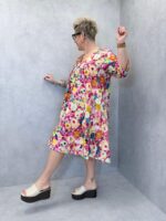 Robe Fluide Imprimé Fleuri Artistique – Élégance Légère & Esprit Bohème – Image 10