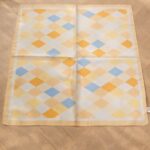 Carré Satiné Motif Argyle