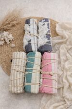 Fouta De Plage Rayée En Coton Avec Franges – Image 2