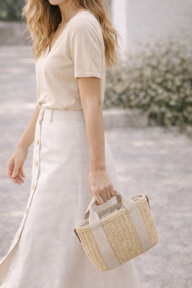 B54B951D-639E-415E-B31E-47089C415791 Sac Effet Paille Avec Sangle – Image 1