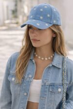 Casquette Brodée Fleurs