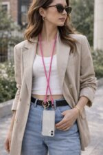 Cordon Téléphone Tressé Multi-Couleurs