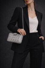 Pochette Bijou Strass Et Perles Effet Couture SoiréeV