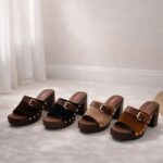 Sabots à Talons Boucle Vintage