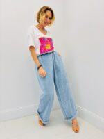 T-Shirt Col V Tulum Is Sunny En Coton – Image 3