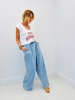 T-Shirt Good Karma En Coton À Broderie Colorée – Image 3