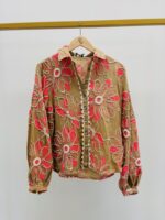 Chemise Brodée Florale Betina En Lin Et Viscose – Image 2