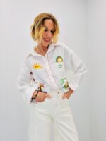 Chemise En Gaze De Coton Brodée Esprit Soleil