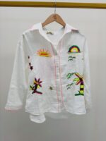 Chemise En Gaze De Coton Brodée Esprit Soleil – Image 4