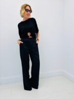 Crop Top Drapé À Découpe Centrale – Image 2