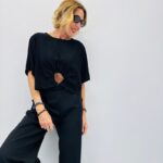 Crop Top Drapé À Découpe Centrale