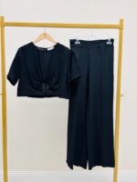 Crop Top Drapé À Découpe Centrale – Image 3