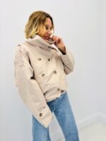 Trench Court À Col Entonnoir Élégant