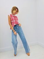 Jean Wide Leg En Denim Délavé Coupe Moderne – Image 3