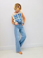 Top Crochet Bohème En Coton Motif Graphique – Image 2