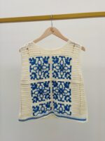 Top Crochet Bohème En Coton Motif Graphique – Image 4