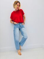 Crop Top Smocké En Coton Coupe Moderne – Image 3