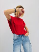 Crop Top Smocké En Coton Coupe Moderne