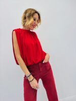 Crop Top Débardeur Smocké En Coton