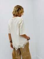 T-Shirt Détail Dentelle Bas – Image 4