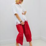 T-Shirt Détail Dentelle Bas