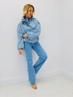 Bomber Simili Cuir Coupe Courte – Image 5