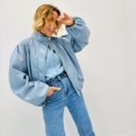 Bomber Simili Cuir Coupe Courte