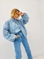 Bomber Simili Cuir Coupe Courte