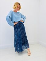 Jupe Longue Motif Pois Doublée – Image 5