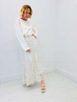 Jupe Longue Motif Pois Doublée – Image 3