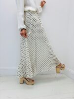 Jupe Longue Motif Pois Doublée – Image 4