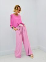 Pantalon À Pinces Avec Foulard