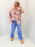 Chemise Fluide Imprimé Aquarelle Multicolore Esprit Artistique – Image 3