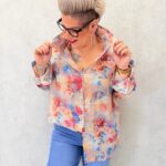Chemise Fluide Imprimé Aquarelle Multicolore Esprit Artistique