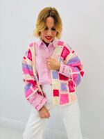 Veste Crochet Patchwork Multicolore