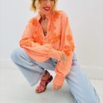 Blouse Brodée Bohème En Coton Léger