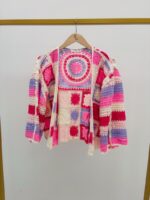 Veste Crochet Patchwork Multicolore – Image 2