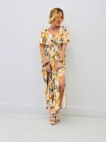 Robe Longue Fluide Imprimé Tropical – Image 6