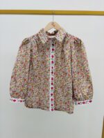 Chemise Fleurie Broderies Contrastées – Image 2
