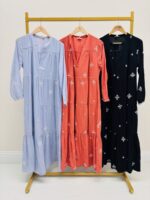 Robe Longue Brodée Coton - GOA – Image 2