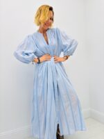 Robe Longue VALE En Coton Texturé - GOA – Image 6