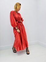 Robe Longue VALE En Coton Texturé - GOA – Image 3